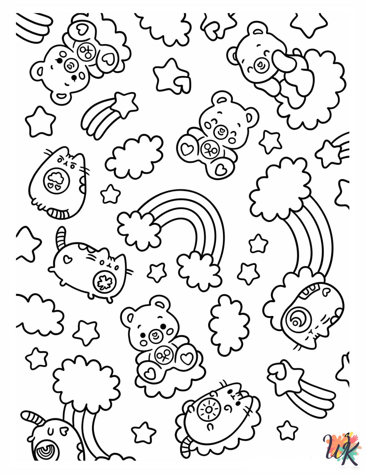 Aesthetic printable coloring pages