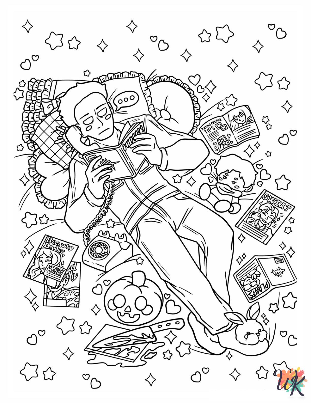 Aesthetic coloring pages for kids