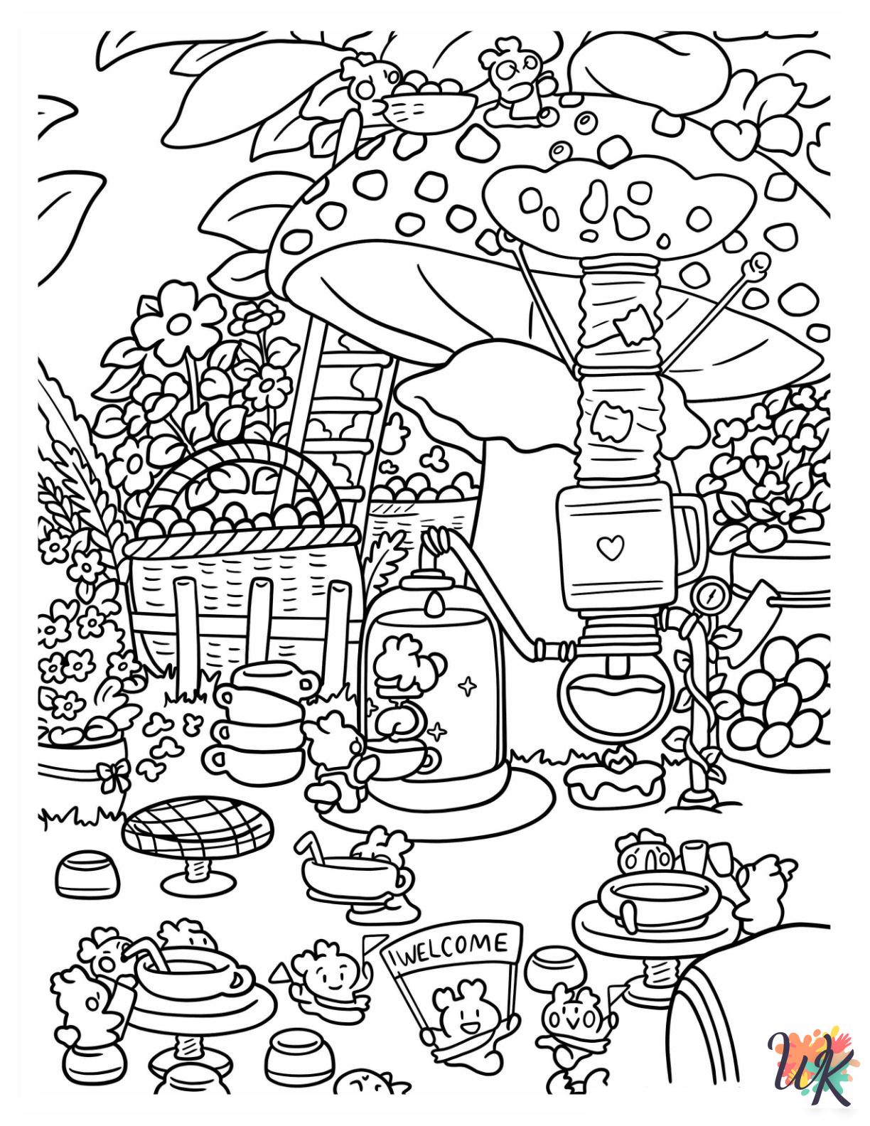 Aesthetic free coloring pages