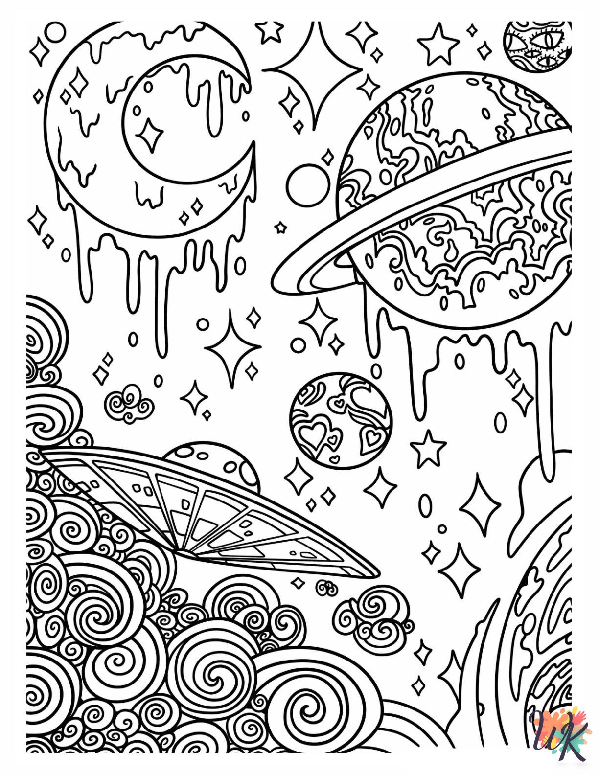 Aesthetic coloring pages easy