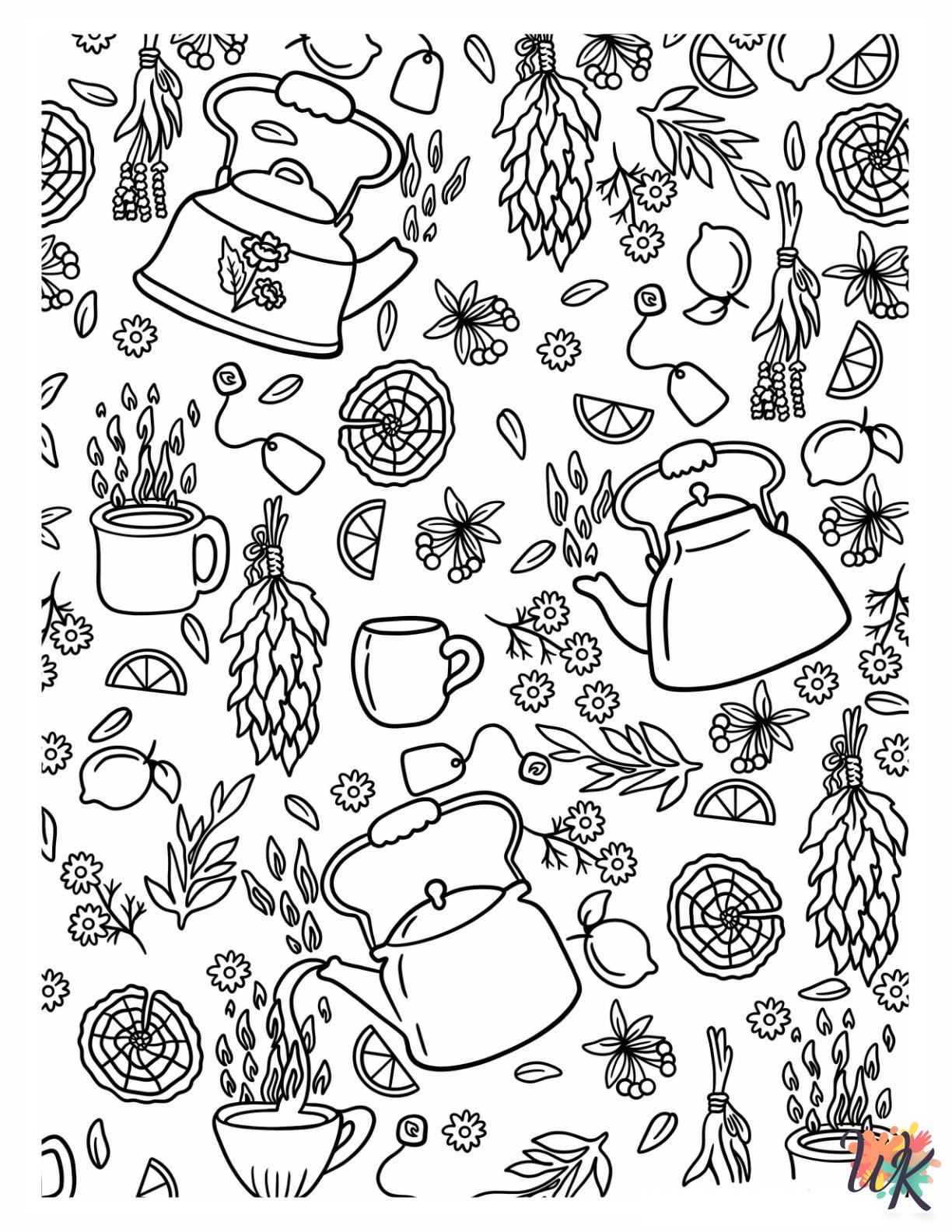 Aesthetic coloring book pages