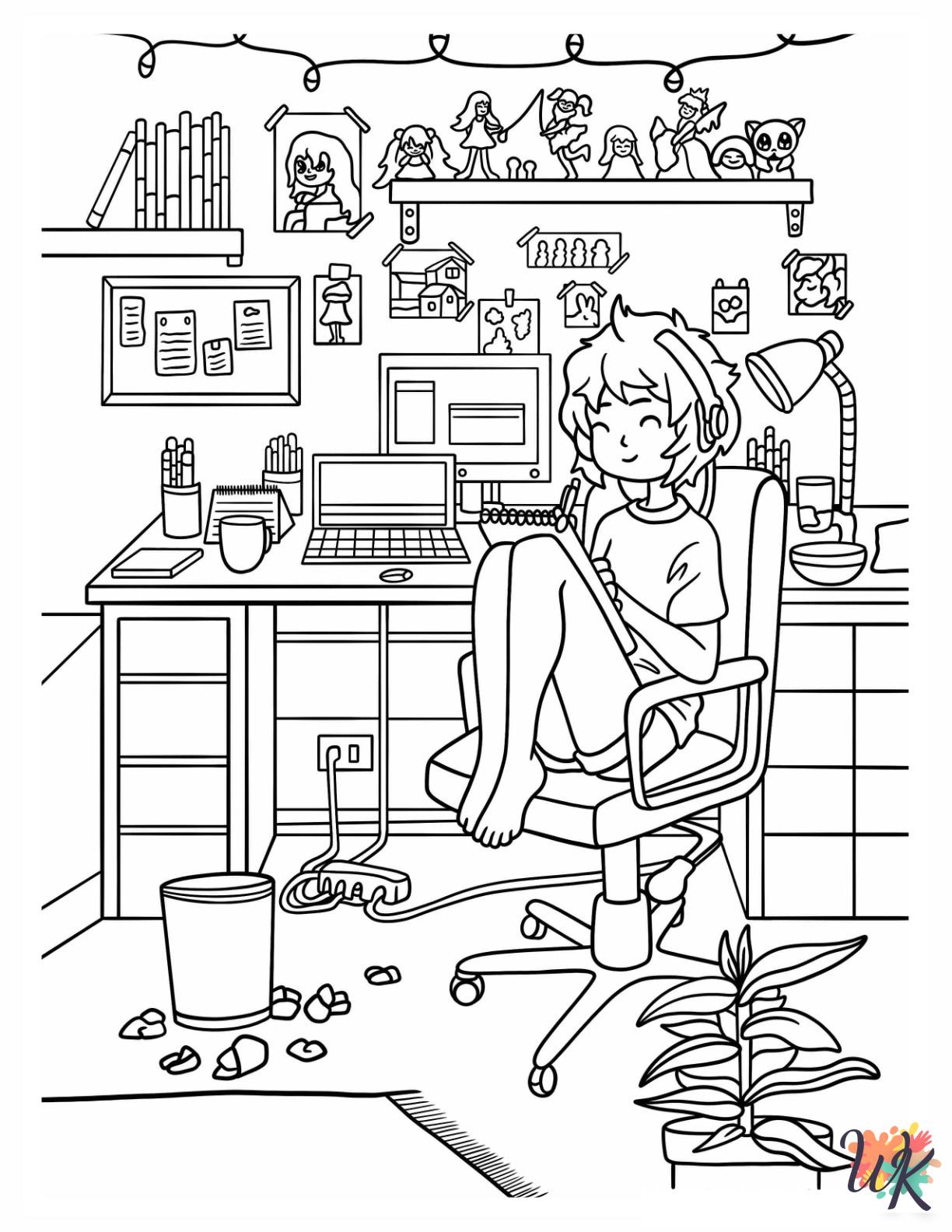 free Aesthetic coloring pages