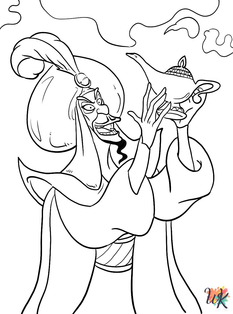 free Aladdin printable coloring pages
