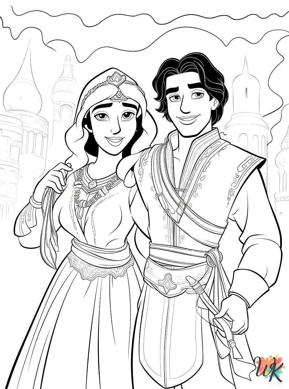 Aladdin Coloring Pages 11
