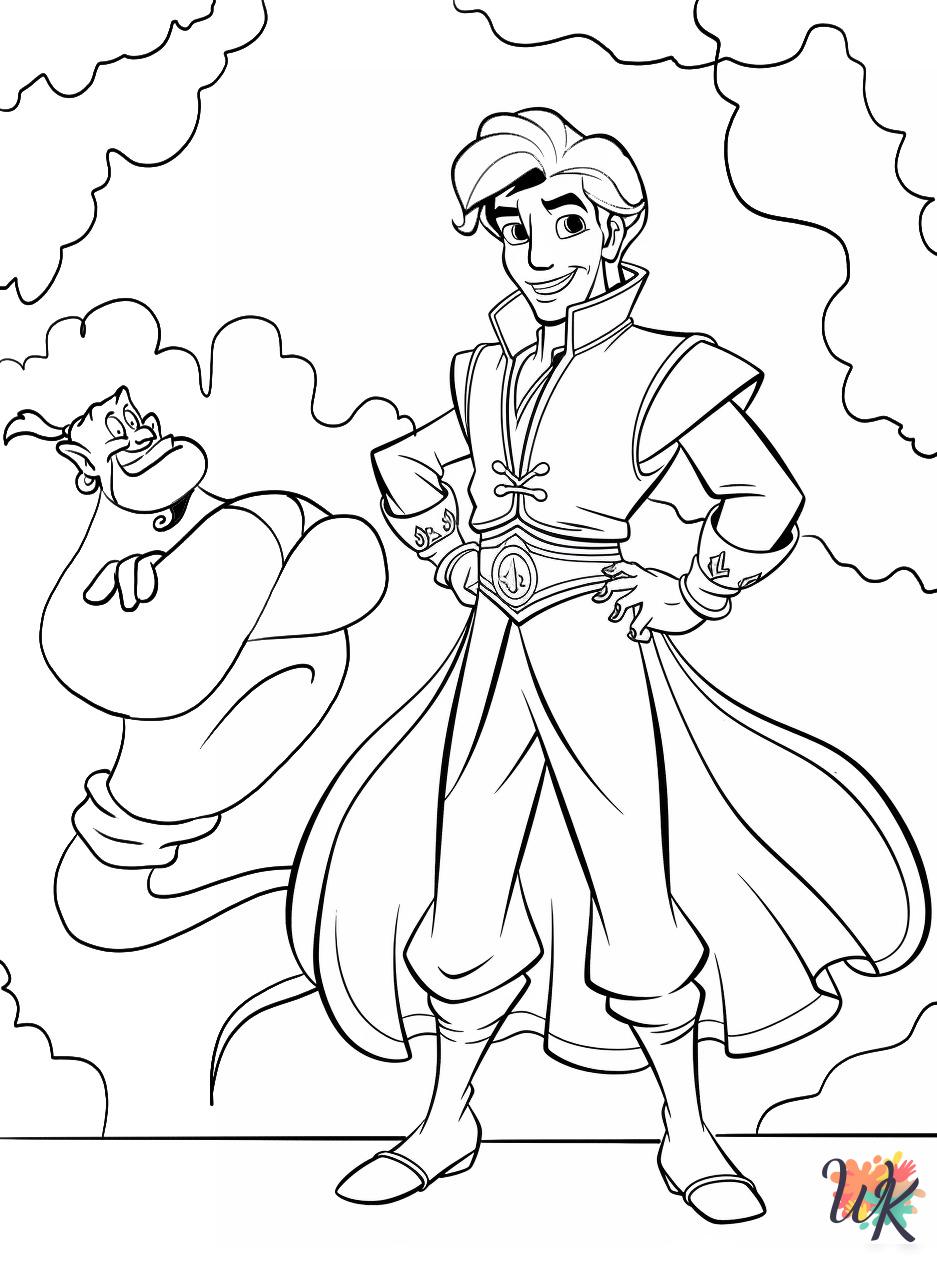 free printable Aladdin coloring pages