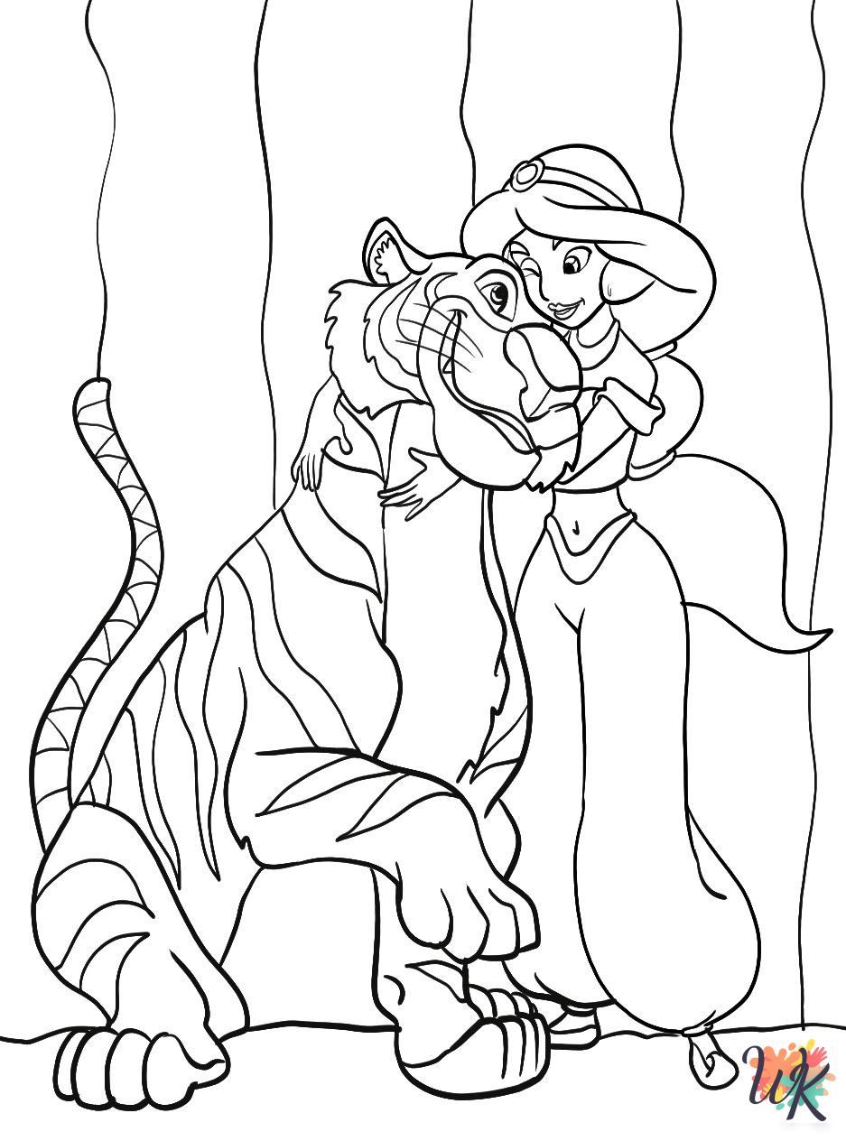 printable Aladdin coloring pages