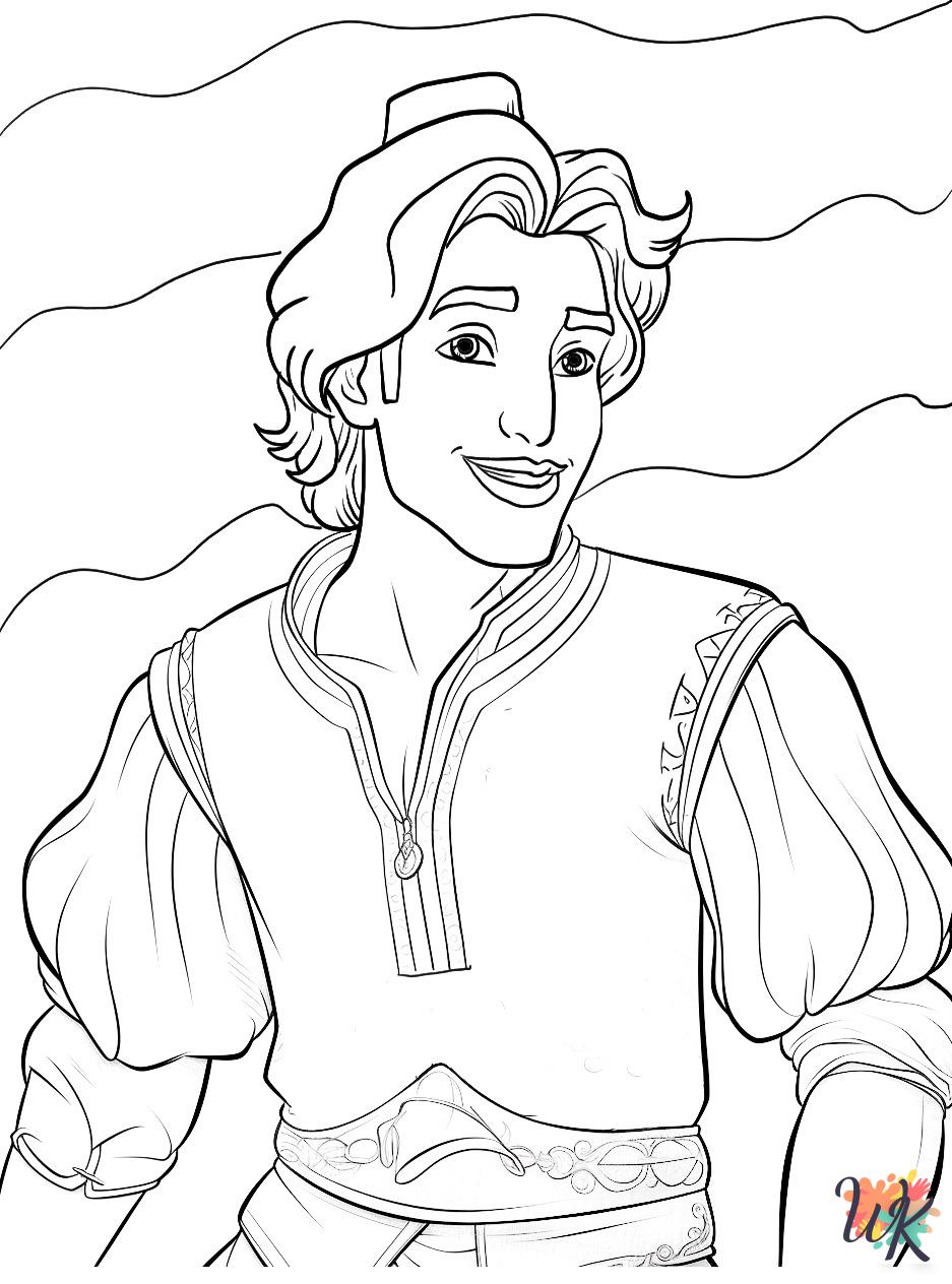 Aladdin decorations coloring pages