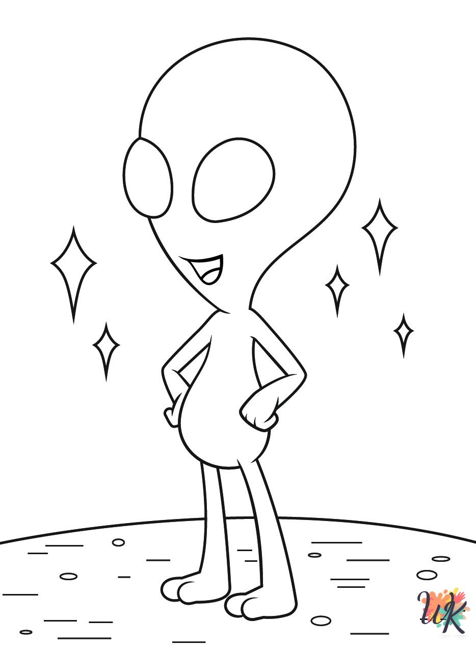 fun Alien coloring pages 1