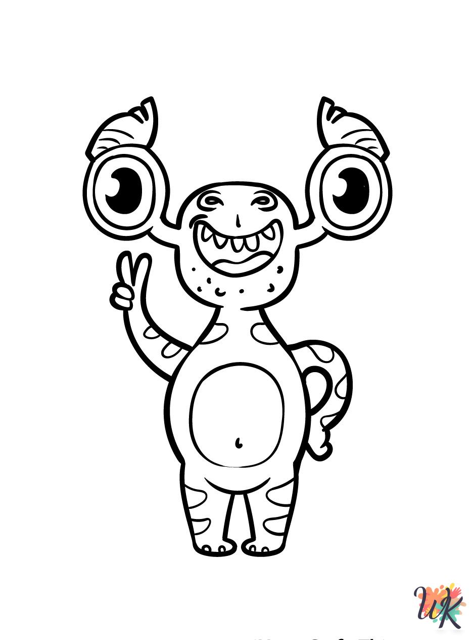 printable Alien coloring pages for adults
