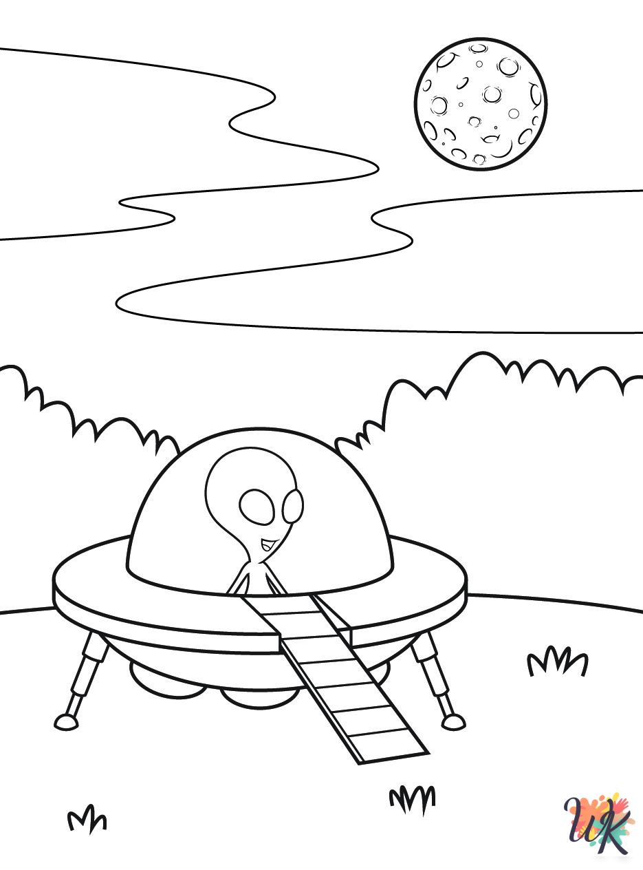 fun Alien coloring pages