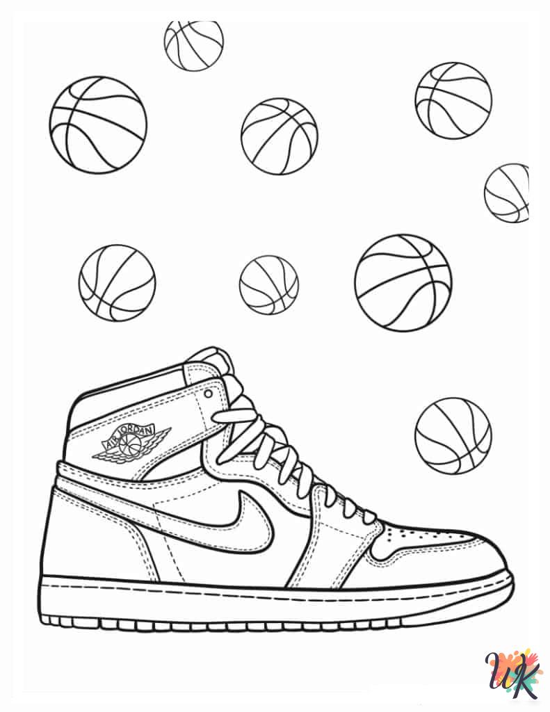 free printable Basketball coloring pages