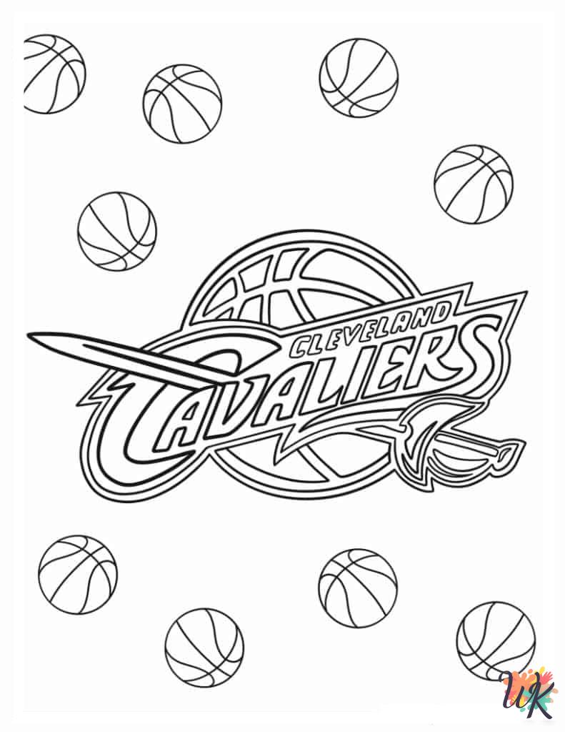 detailed Basketball coloring pages