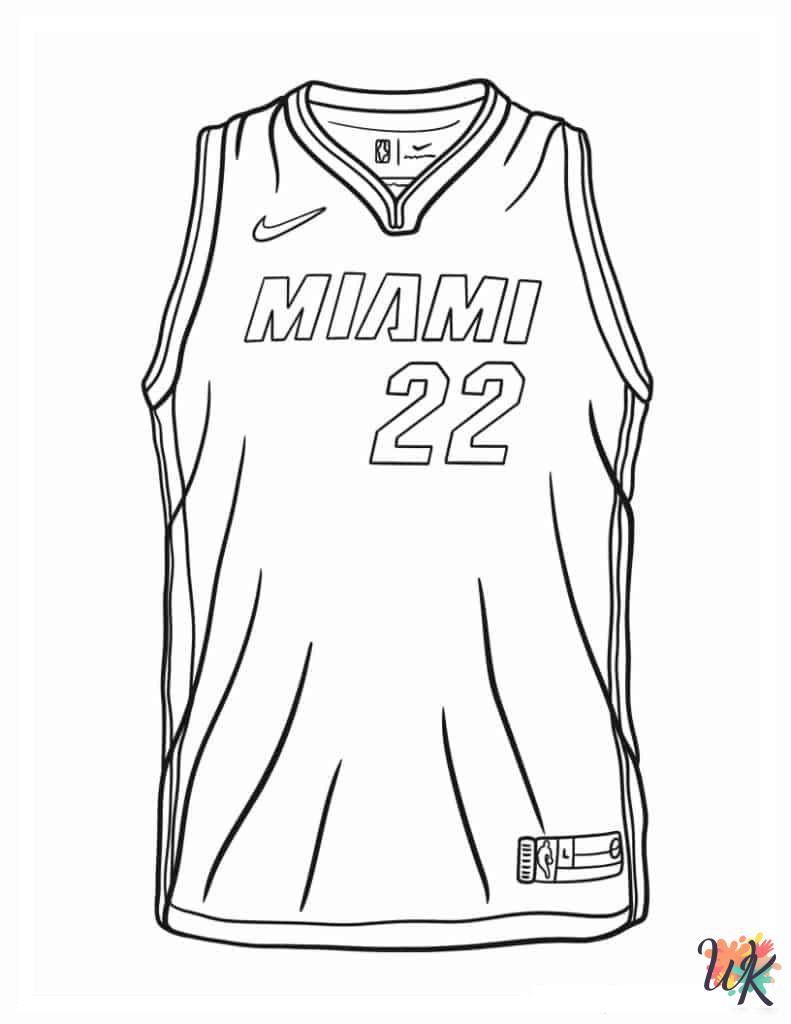 free Basketball coloring pages 1