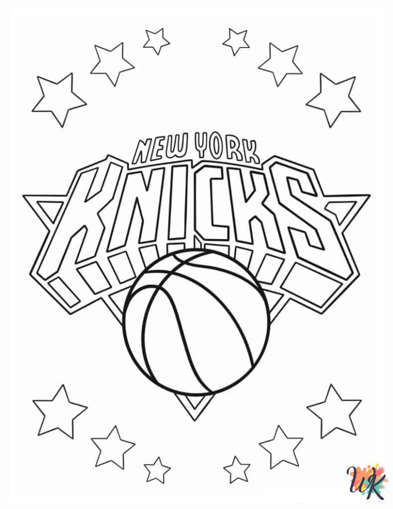 free Basketball coloring pages pdf 1