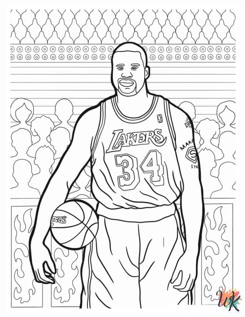 Basketball ornaments coloring pages