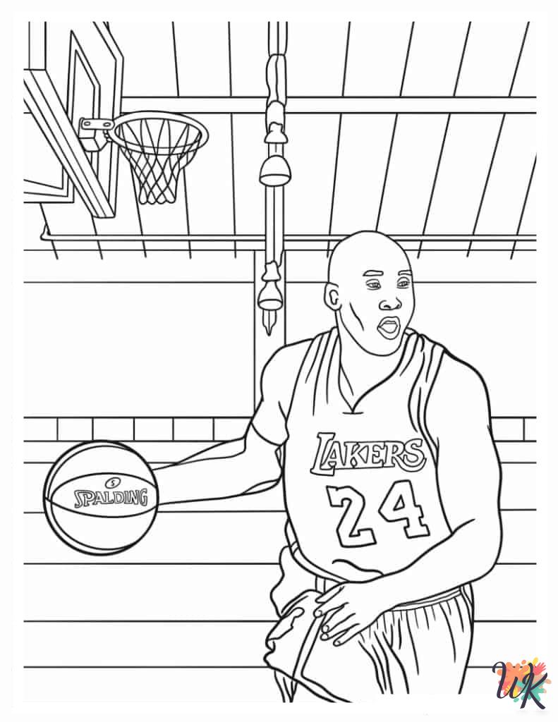 free Basketball tree coloring pages