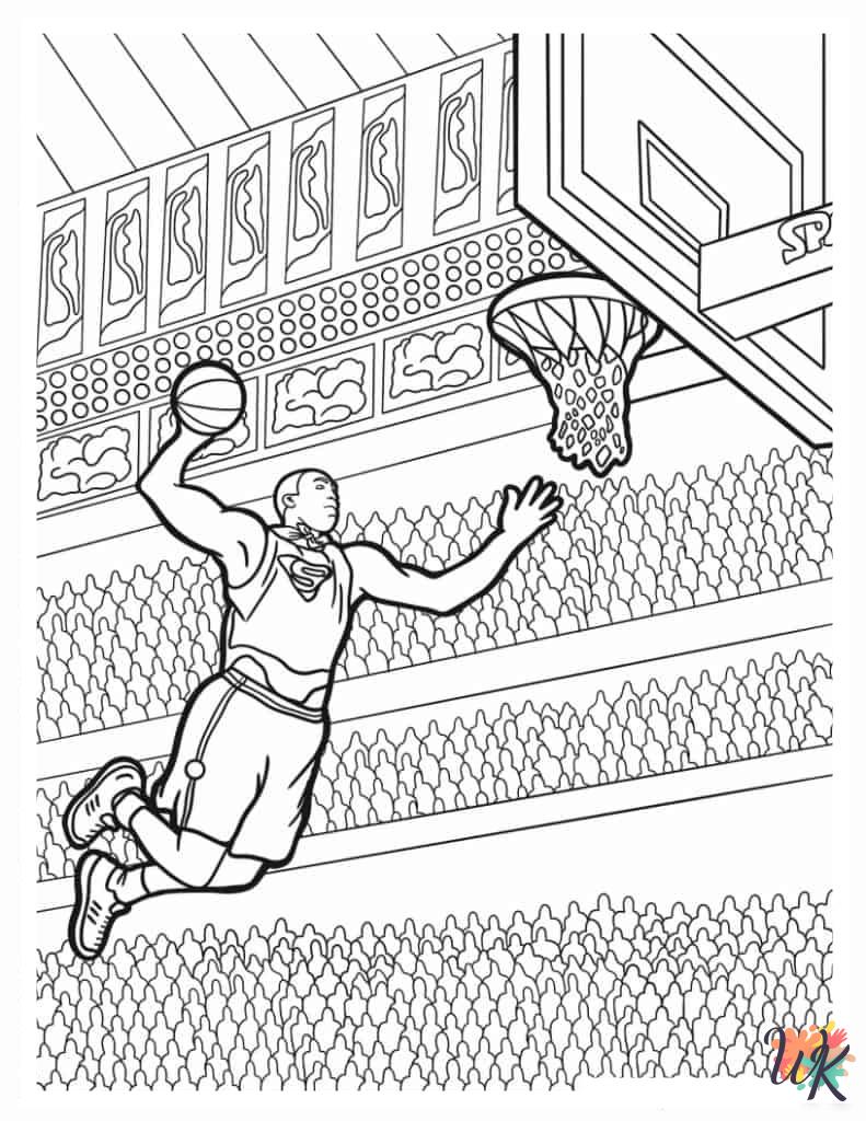 free Basketball coloring pages