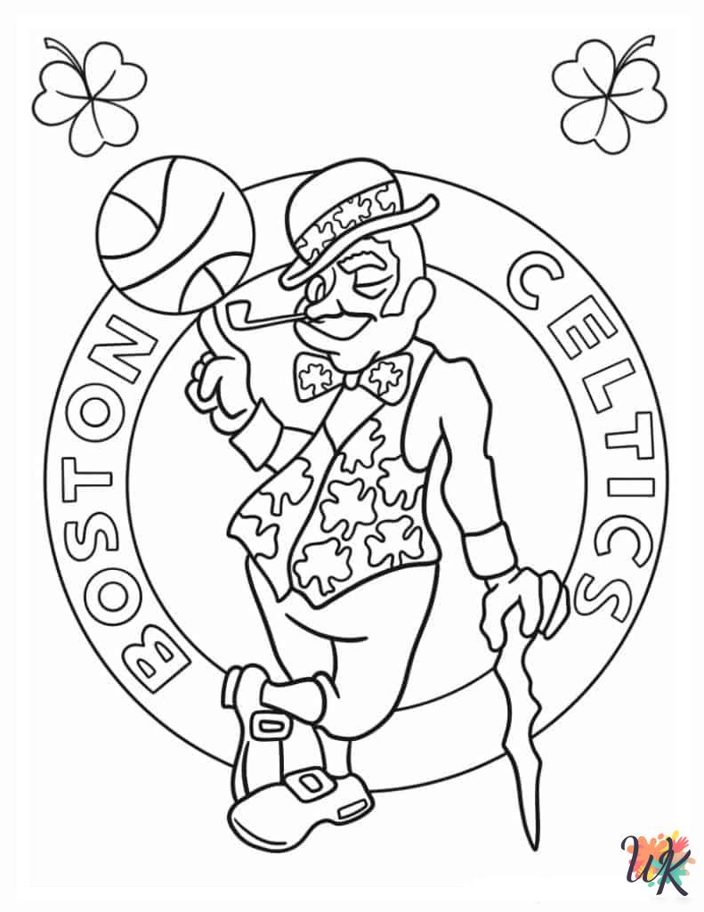 printable Basketball coloring pages for adults