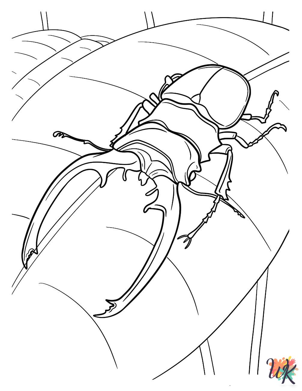 grinch Beetle coloring pages