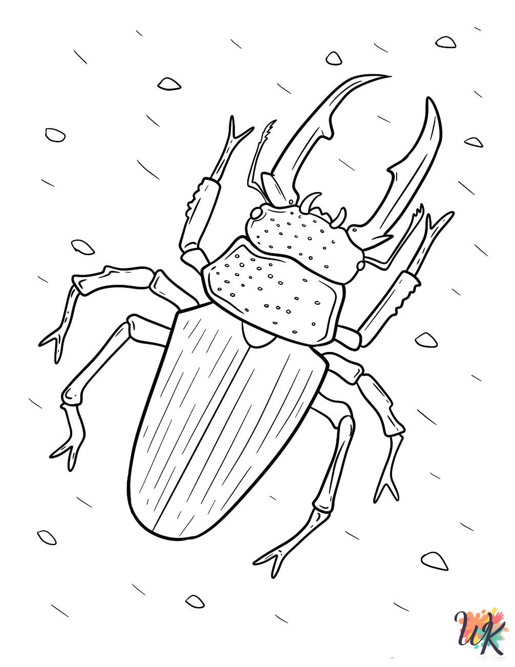 printable coloring pages Beetle