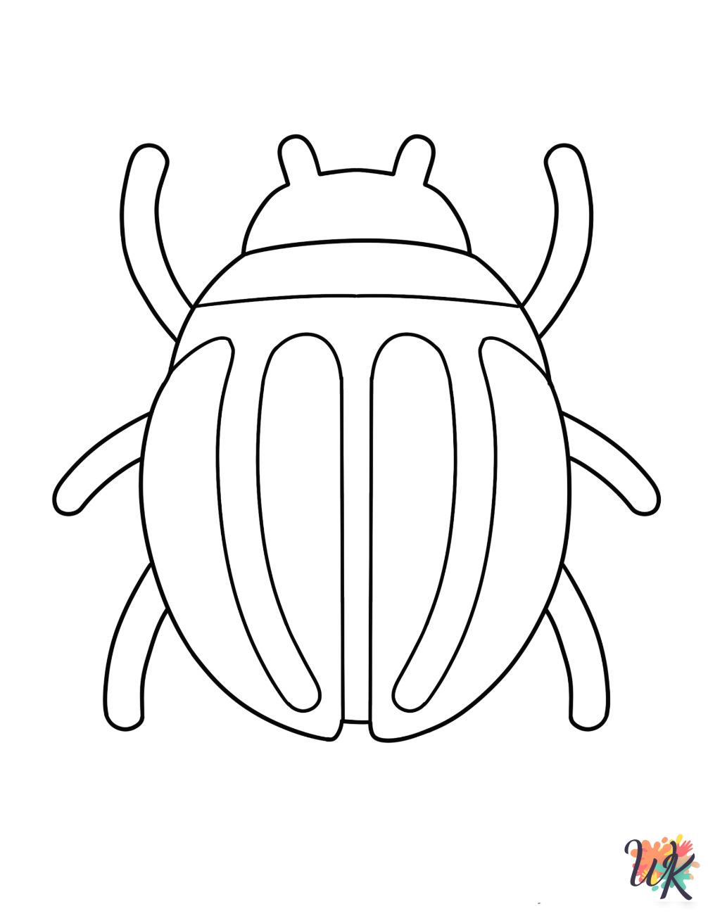 coloring pages for Beetle