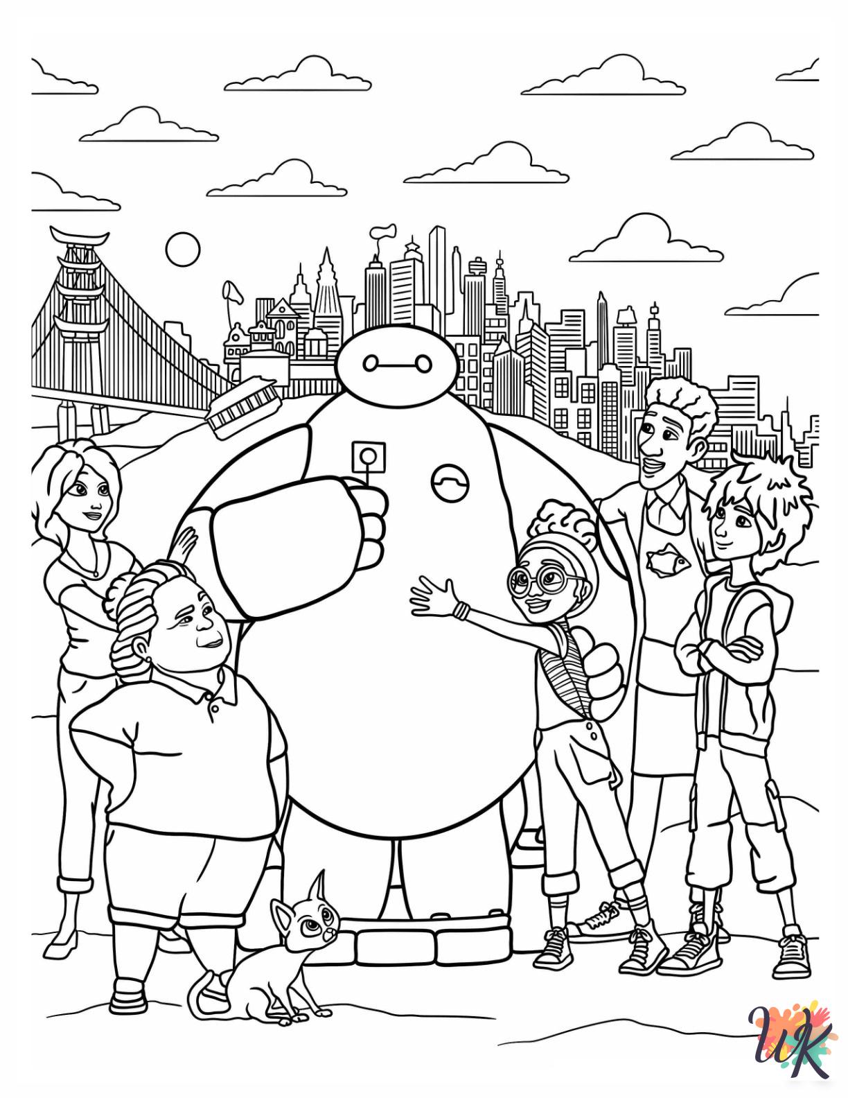 free Big Hero 6 coloring pages pdf