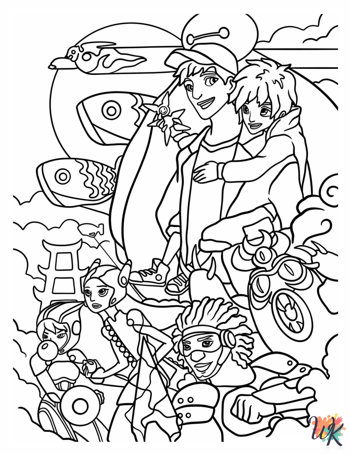 easy Big Hero 6 coloring pages