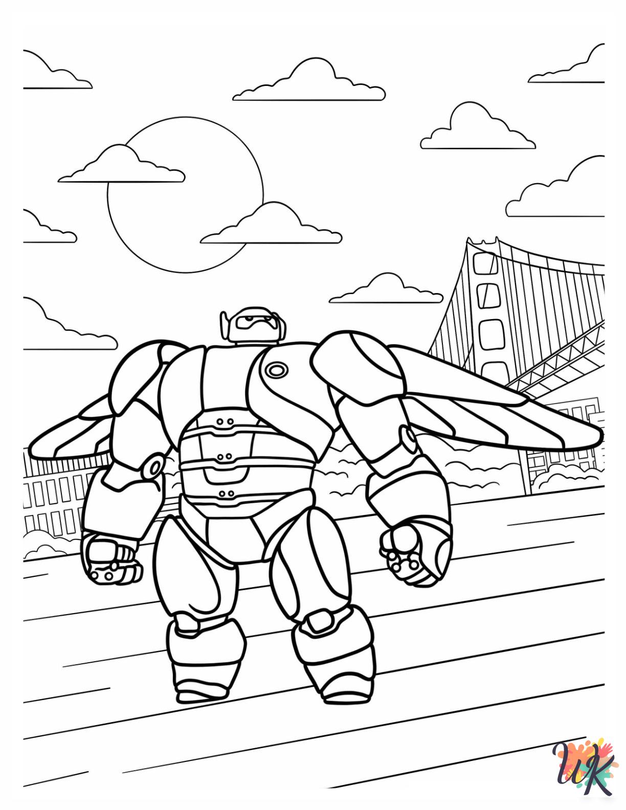 free coloring Big Hero 6 pages