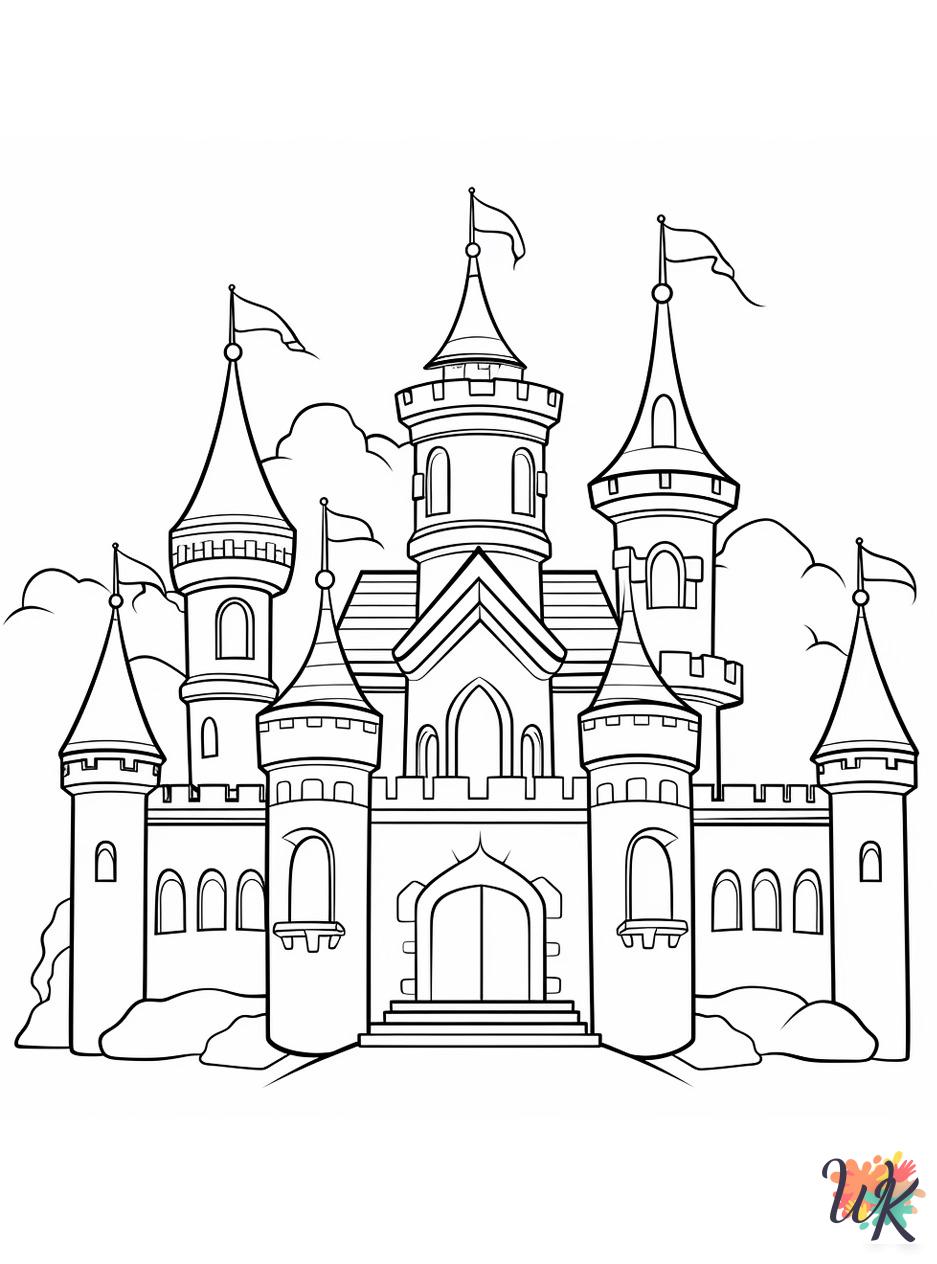 Castle free coloring pages
