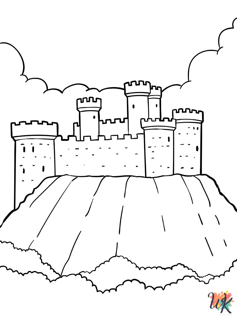 grinch cute Castle coloring pages