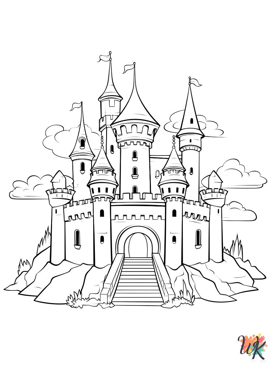 Castle Coloring Pages 14