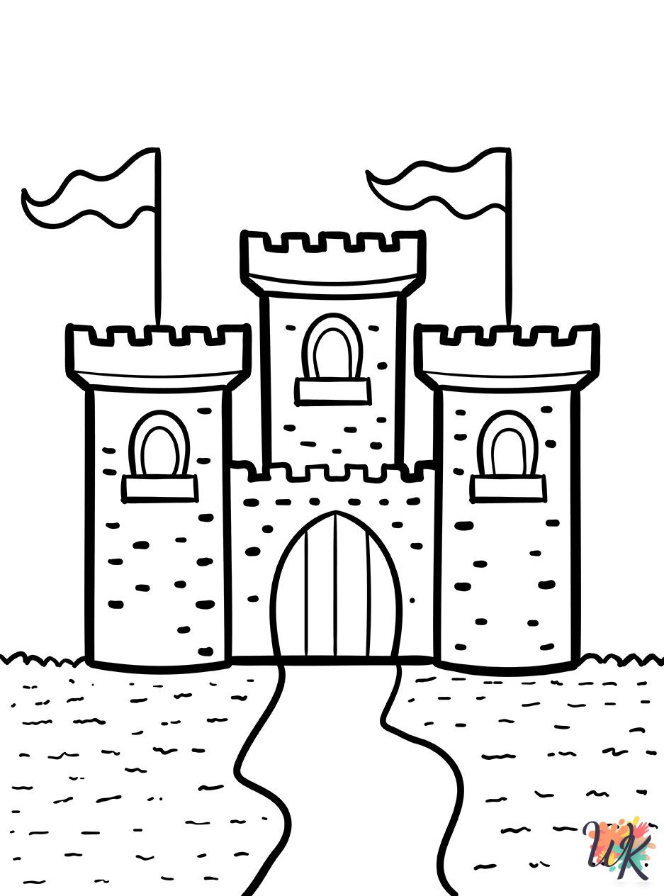 preschool Castle coloring pages