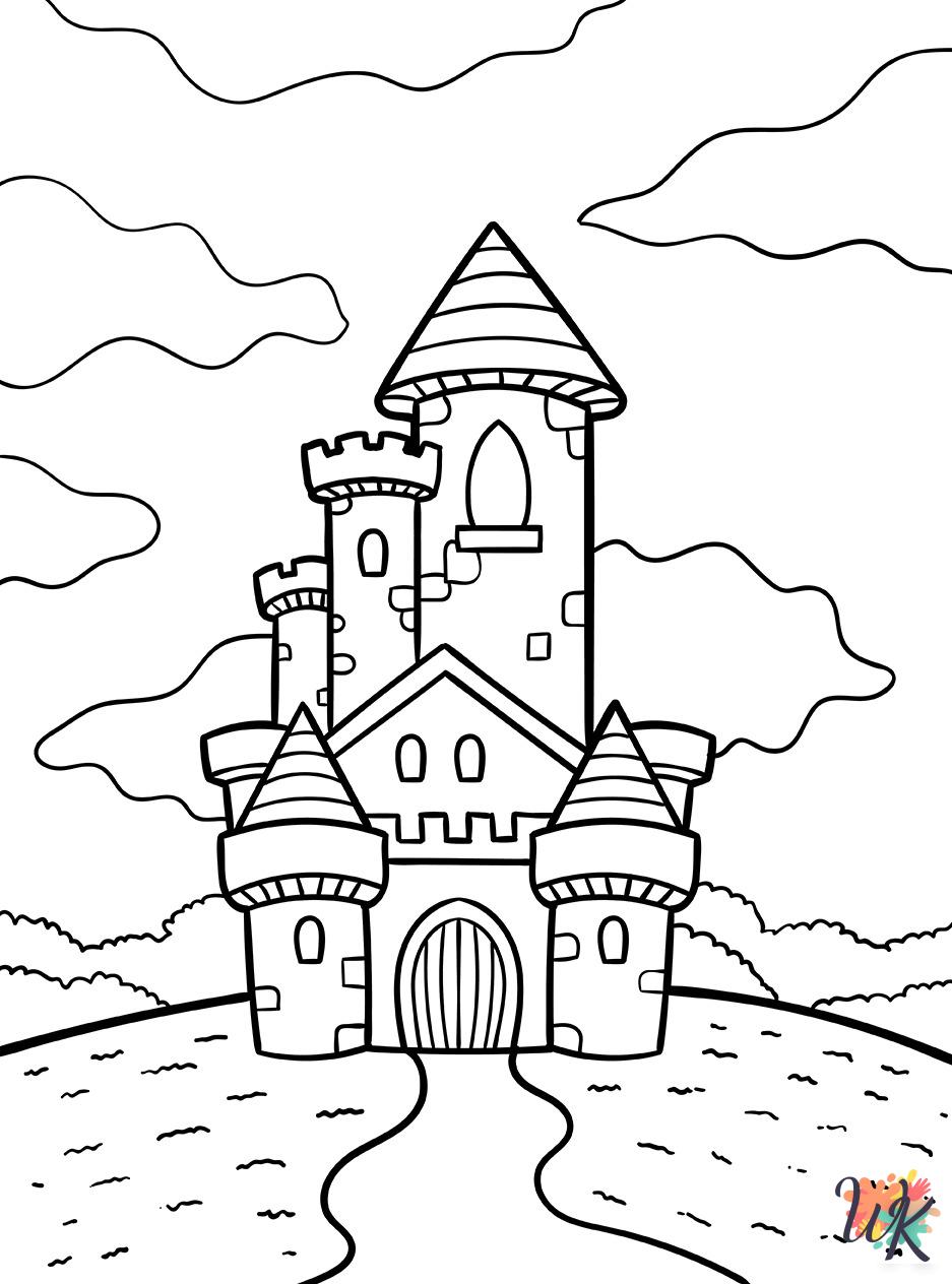 adult coloring pages Castle