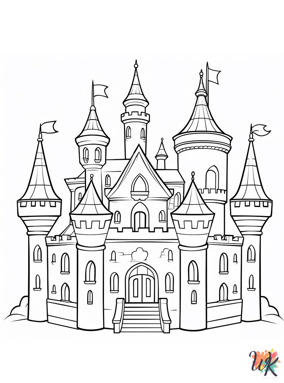 Castle Coloring Pages 9