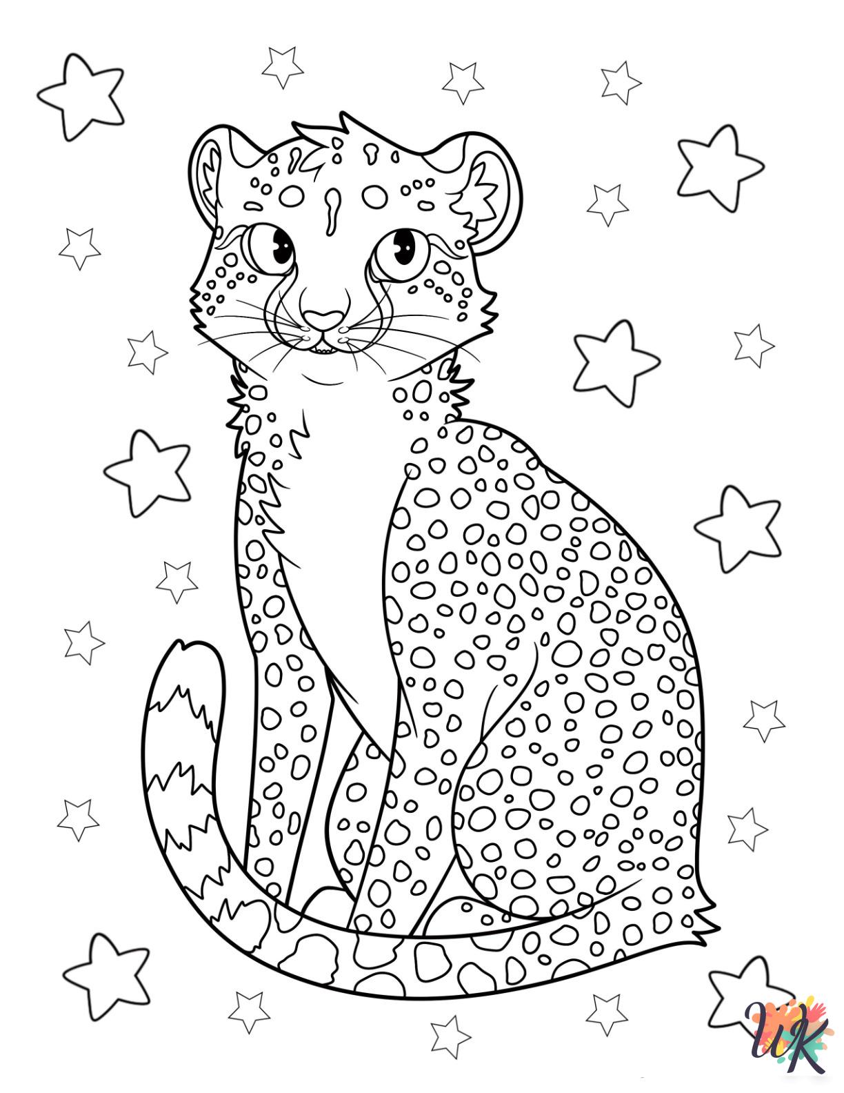free Cheetah coloring pages