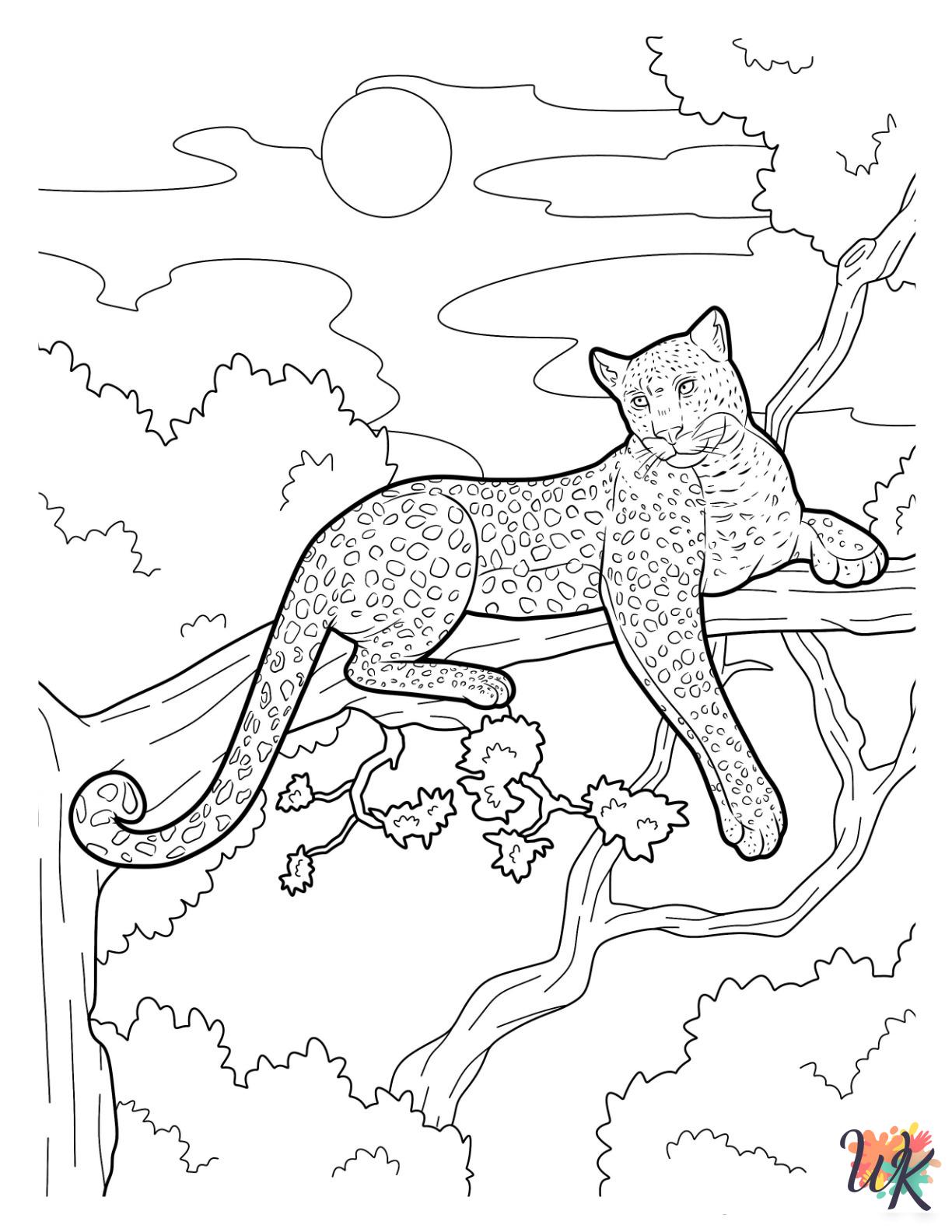adult coloring pages Cheetah