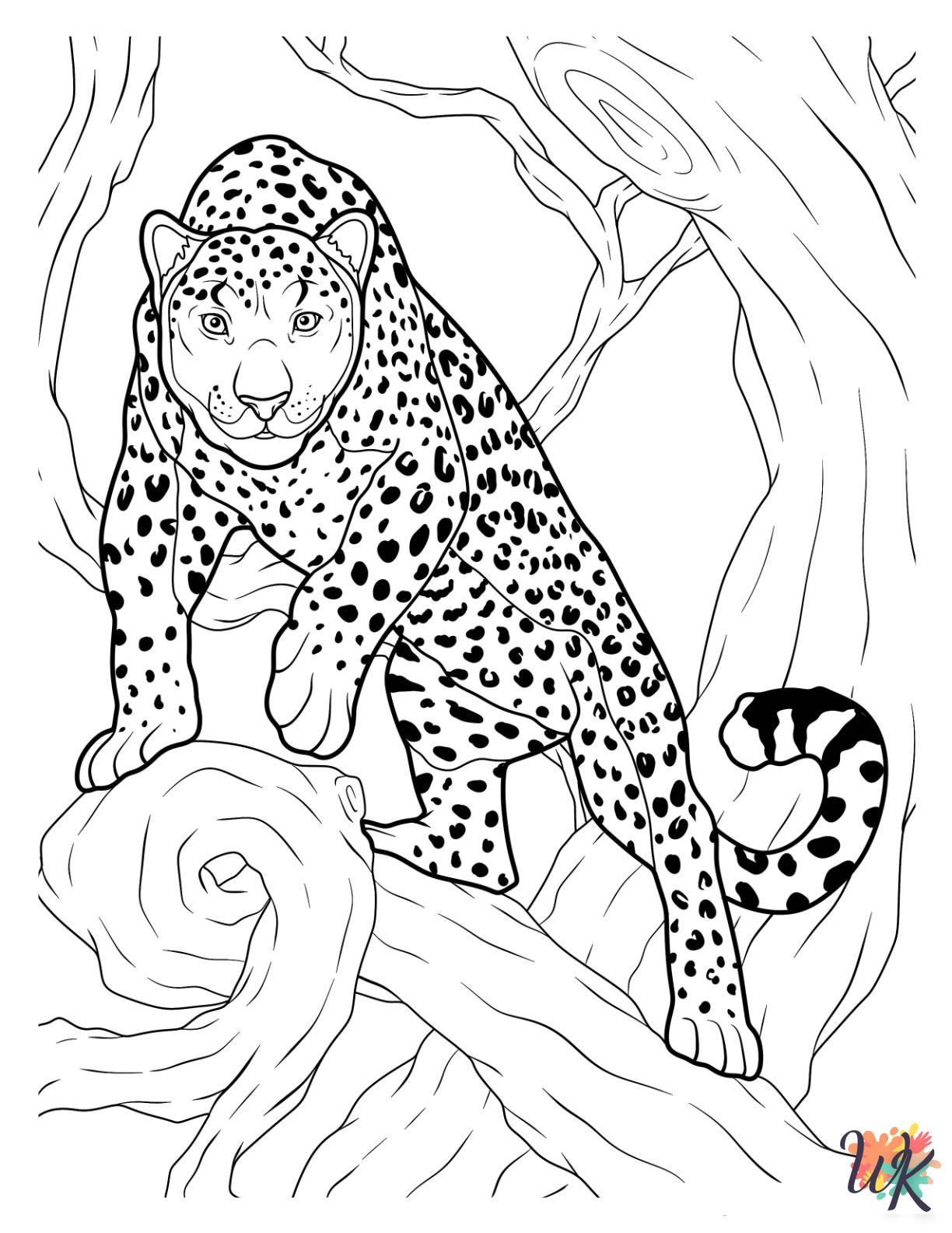 free Cheetah coloring pages for kids