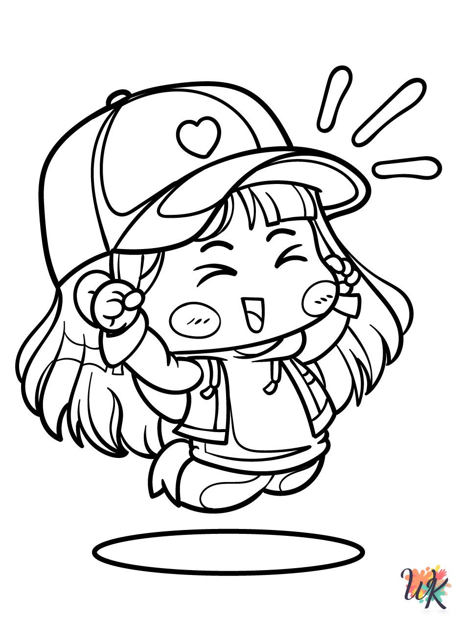 cute coloring pages Chibi
