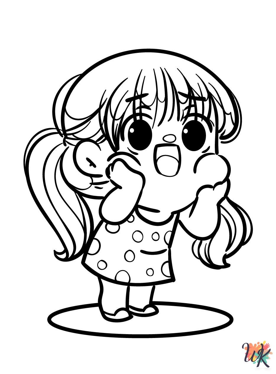 coloring pages for kids Chibi