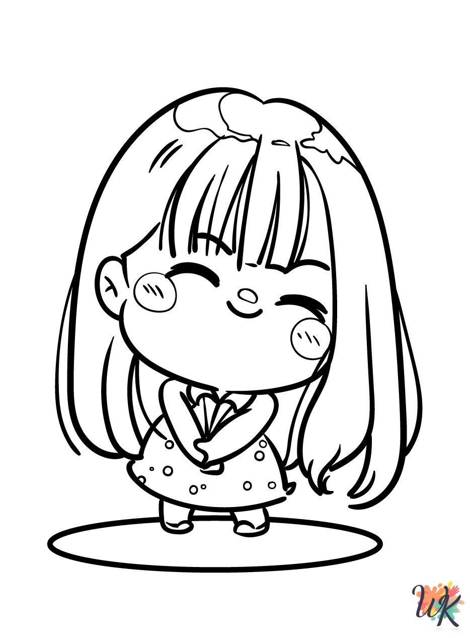 coloring pages printable Chibi 1