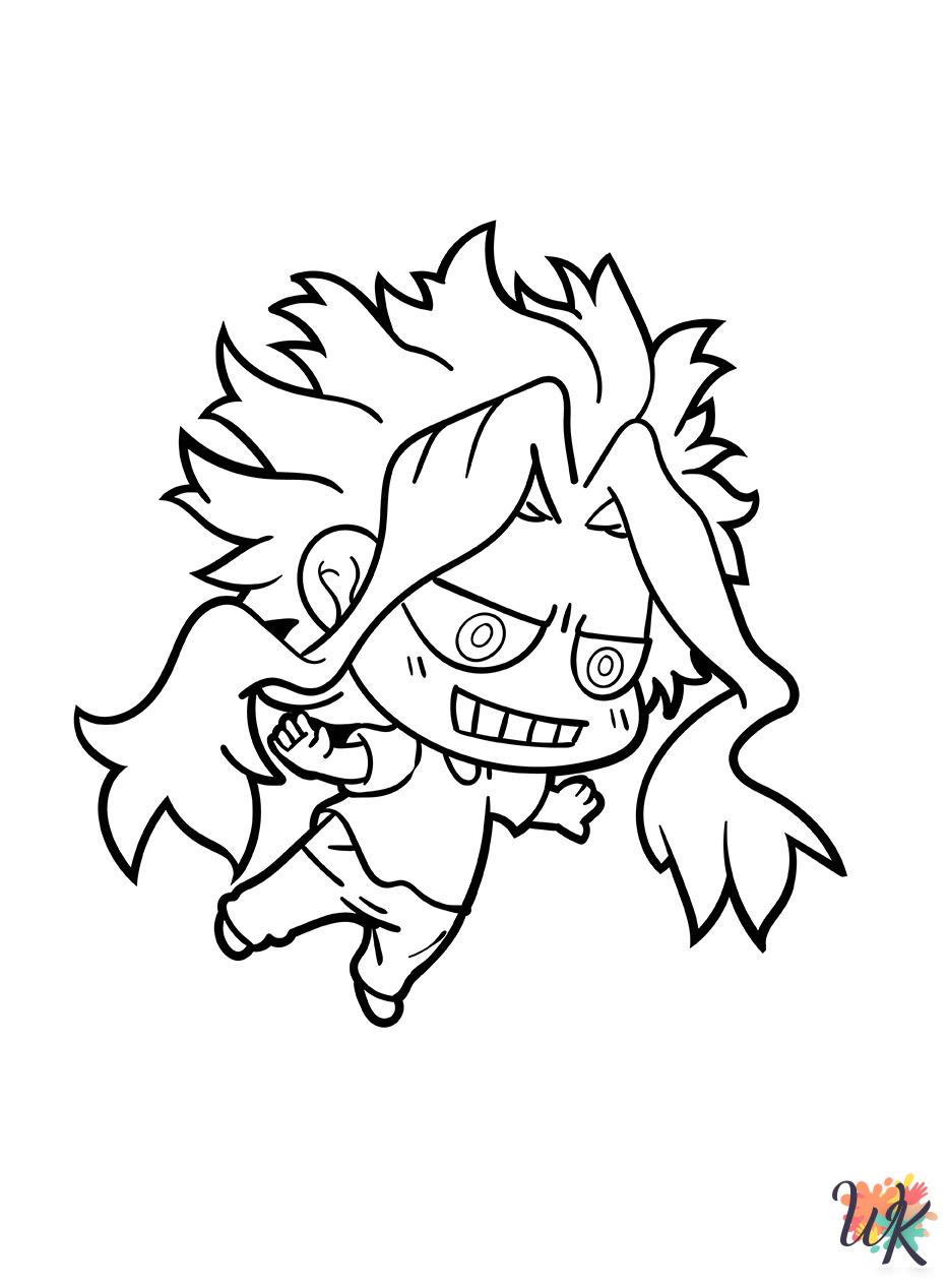 easy Chibi coloring pages