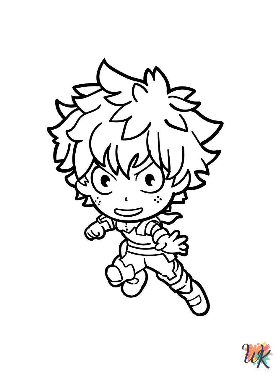 Chibi free coloring pages