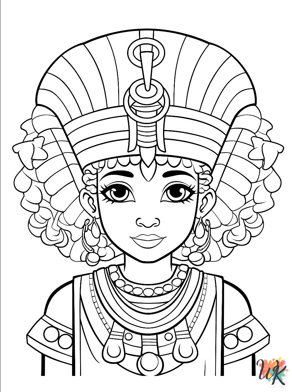 Egyptian decorations coloring pages