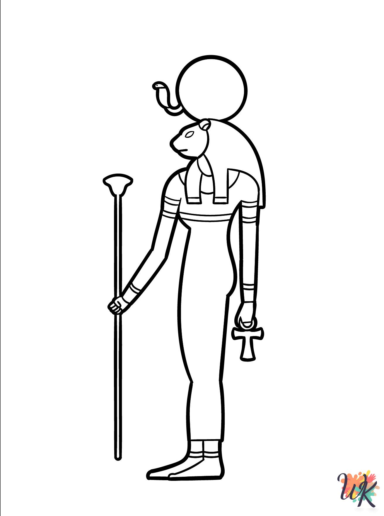 Egyptian coloring pages printable