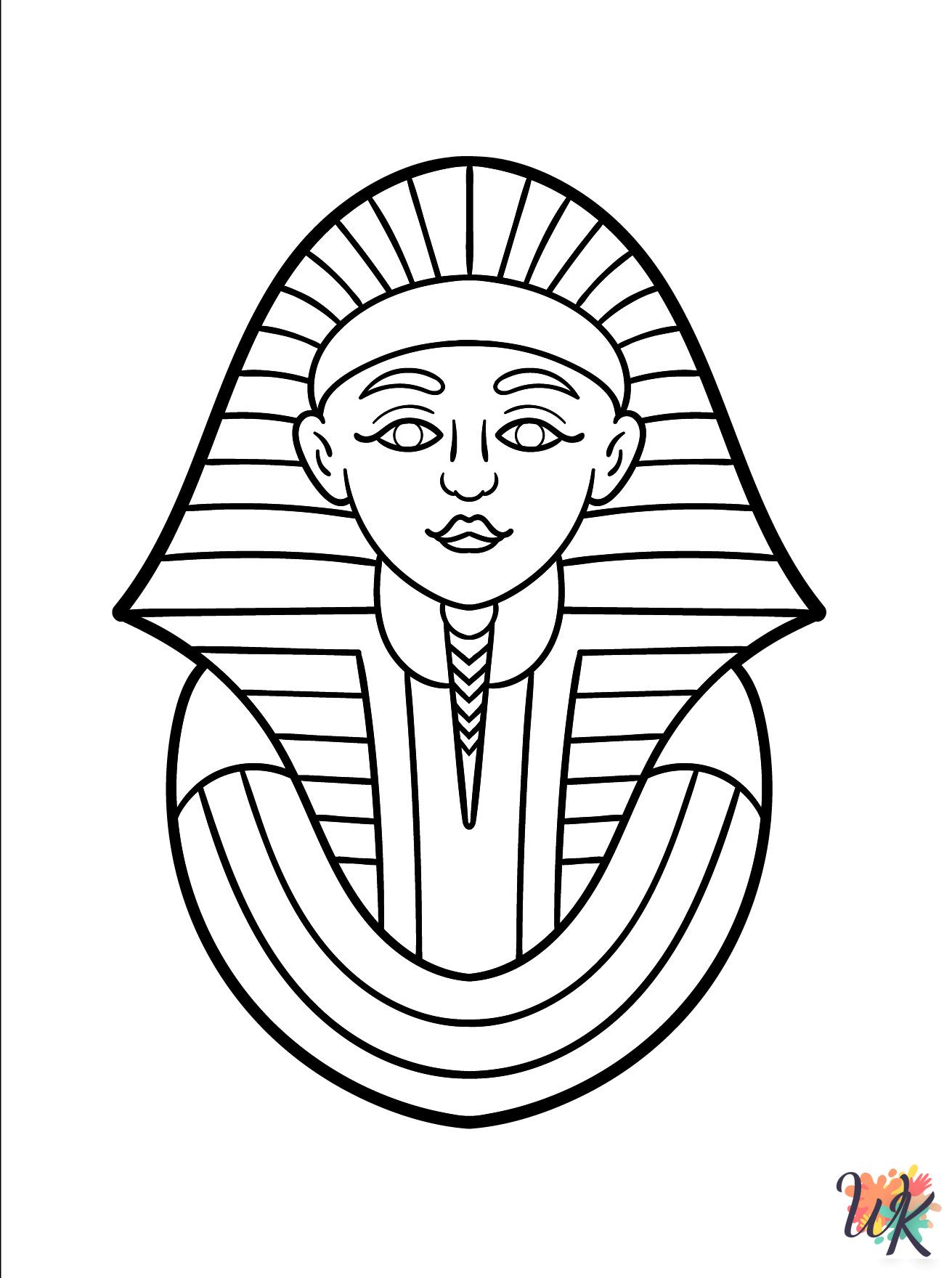 Egyptian themed coloring pages