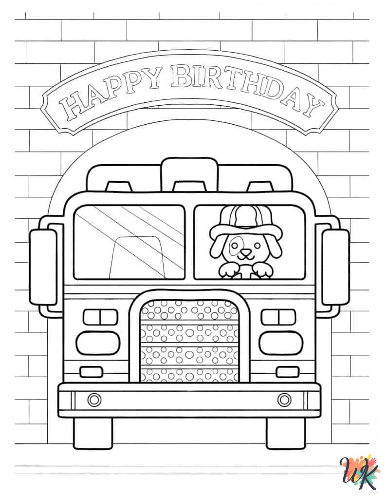 Fire Truck Coloring Pages 14
