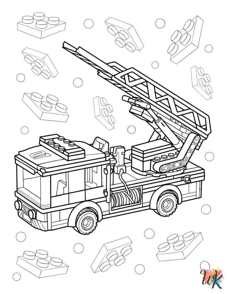 Fire Truck Coloring Pages 17