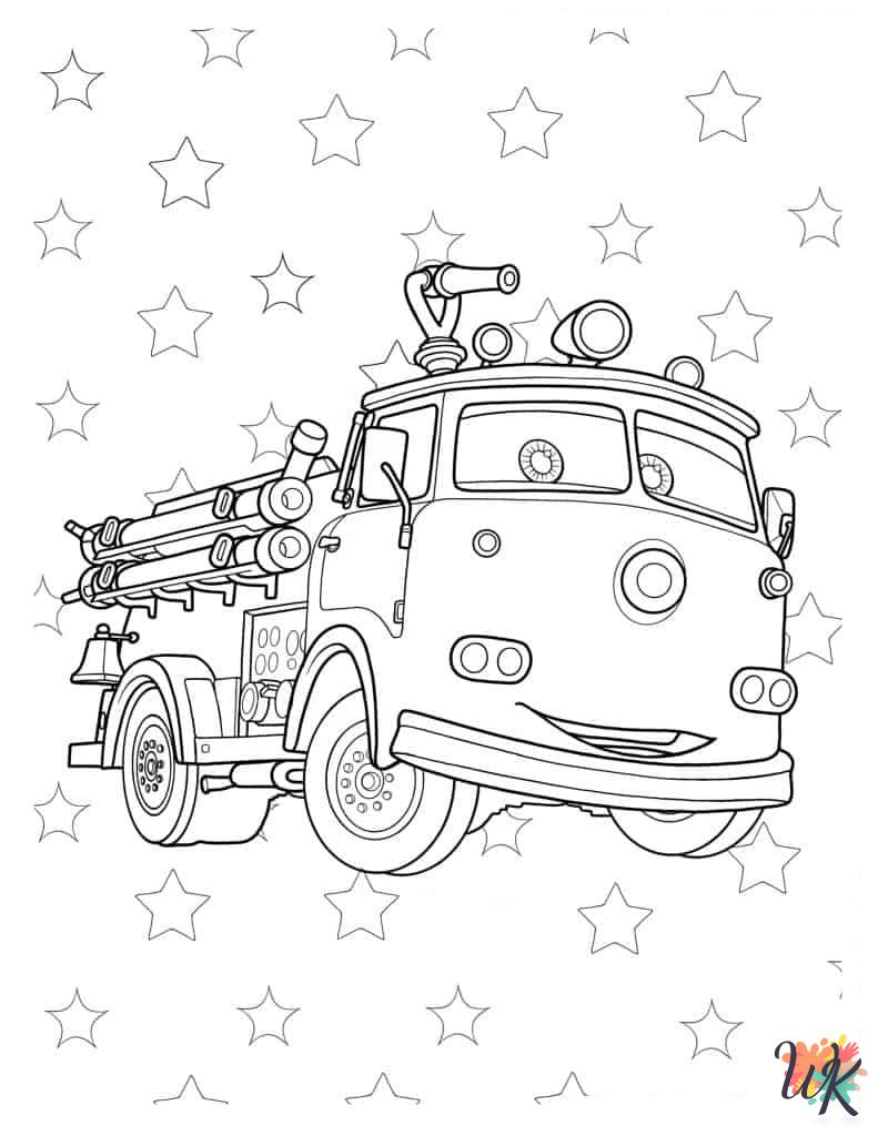 Fire Truck Coloring Pages 5
