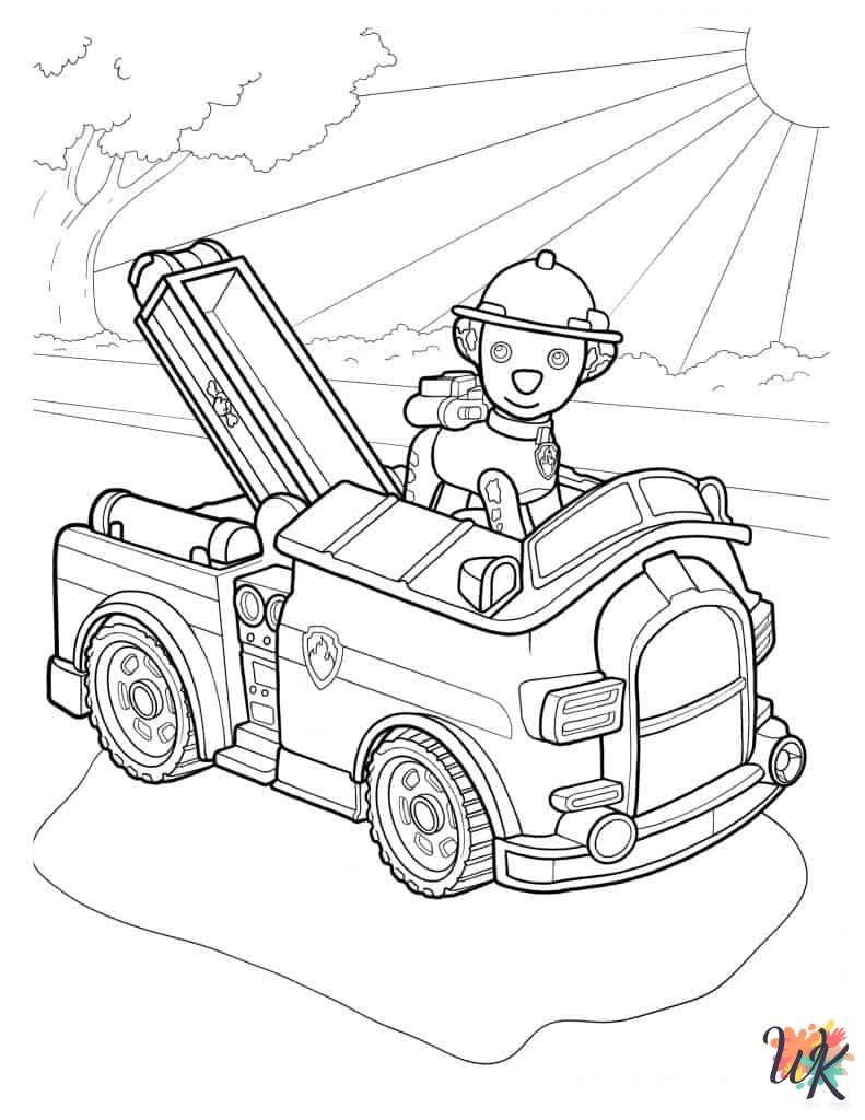 free Fire Truck coloring pages for kids