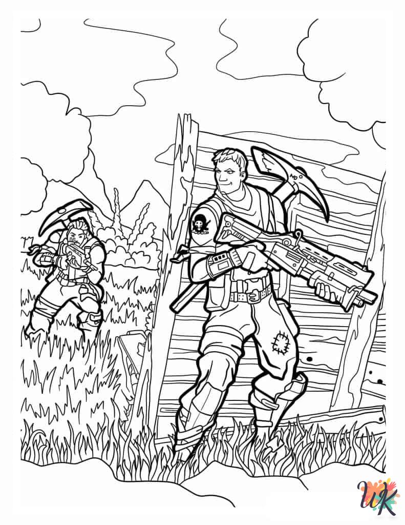 adult coloring pages Fortnite
